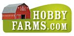 the logo for hobby farms com