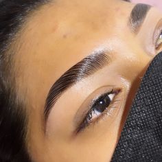 Laminate Brows, Laminated Eyebrows, Laminated Brows, Henna Eyebrows, Eyebrow Trends, Straight Brows