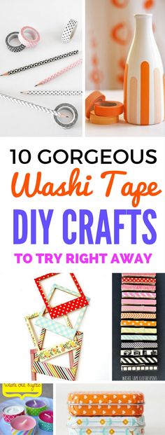 Tape Diy Crafts, Diy Washi Tape Crafts, School Paper Organization, Scrapbooking Room, Washi Tape Uses, Crafts To Try, Washi Tape Projects, Washi Tape Ideas, Tape Projects