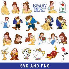 beauty and the beast svg clip art