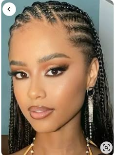 Goddess Braids Cornrows Ghana, Cornrows Extensions Braids, Cornrow Fulani Braids, Cornrow Weave Hairstyles, Simple Fulani Braids Natural Hair, Pretty Cornrow Hairstyles, Tyla Fulani Braids, 2 Layer Cornrows Braids, Tyla Braids Styles Fulani