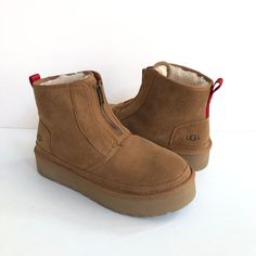 *100% Authentic And Brand New* Product Specs: * Twinface Suede Upper. * Front Shaft Zipper. * Rear Pull Tab. * 17mm Sheepskin Lining. * 17mm Uggplush 80% Upcycled Wool, 20% Lyocell Insole. * 1.25 In Heel. * 5 In Shaft Height. * Eva Outsole. * Top-Of-The-Line Australian Winter Boots. * All My Ugg Are 100% Authentic, Brand New And Never Been Worn. * All My Ugg Are Bought Directly From Deckers (Ugg Parent's Company) And Ugg Stores. ** The Inside Sizing Tag Is Marked To Avoid Store Returns. This How Ugg Zipper Boots, Zipper Uggs, Fall Uggs, Moccasin Ankle Boots, Clear Boots, Australian Winter, Sand Boots, Ugg Ankle Boots, Uggs Boots