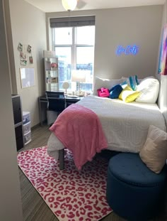 the bedroom is clean and ready to be used as a child's playroom