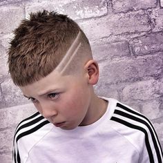 Boys Haircut Lines On Side, Kids Haircut Designs For Boys, Boys Haircut With Design, Boys Haircut With Lines, Boys Haircut With Design On Side, Boys Hair Designs Lines, Boys Haircuts With Designs, Straight Curly Hair, Boys Fade Haircut