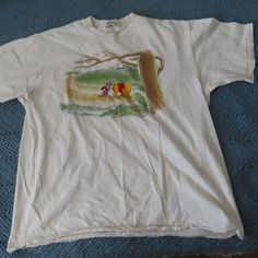 Great Shape Rare Vintage Disney Store Winnie The Pooh Tshirt 90s Made In Usa Xl Embroidered Pit To Pit 23 Shoulder To Shoulder 21 Top To Bottom 28 Sleeve 8.5 What's My Aesthetic, Disney Tee, Disney Tees, Disney Shirts, Vintage Disney, Disney Store, Vintage Tees, Winnie The Pooh, Dream Closet