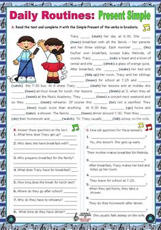 the daily routine worksheet for children to learn how to read and understand their feelings