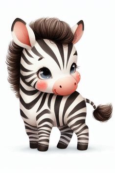 a cartoon zebra standing on its hind legs and looking at the camera with an angry look