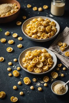 A photo of a  Orecchiette which is a type of Homemade pasta Homemade Pasta Noodles, Easy Homemade Pasta, Fresh Pasta Recipes, Make Your Own Pasta, Homemade Pasta Recipe, Making Pasta, Pasta Noodles, Fresh Pasta, Homemade Pasta