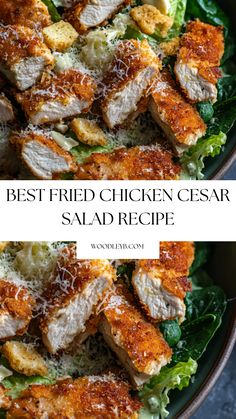 the best fried chicken cesar salad recipe