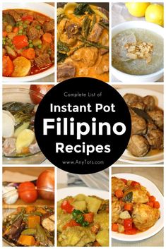 the complete list of instant pot filipino recipes