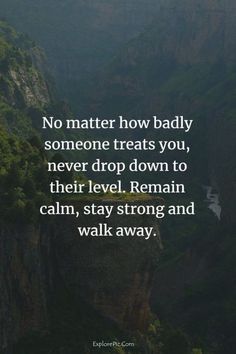 No matter how badly someone treats you.... Short Positive Quotes, Bad Quotes, Short Inspirational Quotes, Super Quotes, Ideas Quotes, New Quotes, Stay Strong, No Matter How, Quotes About Strength