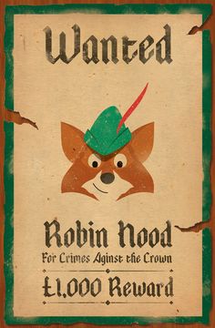 a wooden sign with an animal wearing a green hat on it's head and the words wanted