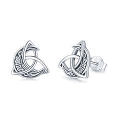 PRICES MAY VARY. UNIQUE DESIGN: Crescent moon with Celtic knot design, celtic earrings symbol of good luck,love and faith, the best wish to the some important one in your heart. HIGH-QUALITY MATERIALS & WELL-MADE: The celtic jewelry for women Made of 925 Sterling Silver which is Nickel-Free, Lead-Free, Cadmium-Free and Hypoallergenic, this sterling silver earrings will not turn your skin red or itchy, especially for those with sensitive skin. SIZE DETAILS: The celtic stud earrings: 0.46*0.46in(1 Symbolic Nickel-free Star Earrings, Norse Earrings, Celtic Knot Jewelry The Irish Jewelry Company, Celtic Earrings Studs, Celtic Moon, Celtic Knot Jewelry, Celtic Knot Earrings, Vintage Stud Earrings, Celtic Earrings