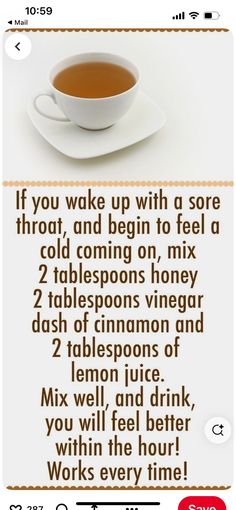 Sore Throat Remedies, Throat Remedies, Summer Health, Sick Remedies, Home Health Remedies, Cough Remedies, Cold Remedies, Homemade Remedies, Natural Health Remedies