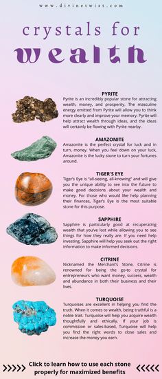 Stones And Crystals For Abundance, Stones For Abundance, Money Crystals And Stones, Crystal Packs, Crystal For Wealth, Crystals For Abundance, Crystals For Money, Crystals For Health, Crystals Book