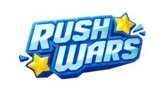 the logo for rush wars with stars on it