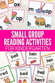 small group reading activities for children to learn