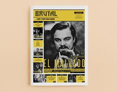 a magazine with an image of a man on the front and back cover in spanish