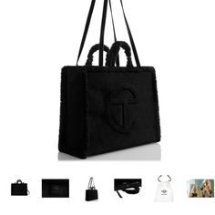 Telfar X Ugg Black Used Telfar X Ugg, Telfar Black, Telfar Bags, Telfar Bag, Telfar Handbags, Ugg Black, Womens Tote Bags, Handbags, Women Shopping