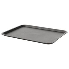 an empty baking pan on a white background