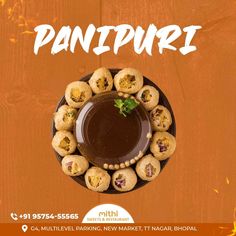 Pani Puri | Mithi Sweets And Restaurant Bhopal Cartoon Wallpaper Iphone, New Market, Cartoon Wallpaper, Wallpaper Iphone, Brown Color, Arts And Crafts, Restaurant, Iphone