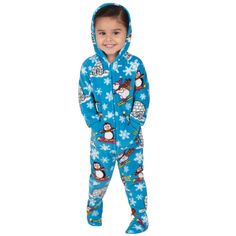 Winter wonders abound in these whimsical feel good footie One Piece for infant boys and girls! Polar bears ski and penguins snowboard past igloos and the North Pole sign during a blizzard as snowflakes fall with fury! Soft and durable polar fleece will bring comfort and last all season long! Features include front pockets and hoodie. Superior quality, durable, and fun! Matching Onesies, Family Matching Pjs, Hoodie Pajamas, North Pole Sign, Butterfly Hoodie, Pole Sign, Pastel Butterfly, Japanese Hoodie, Pajamas Winter