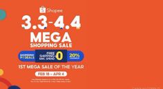 an advertisement for the mega shopping sale is shown in this advertizer's image