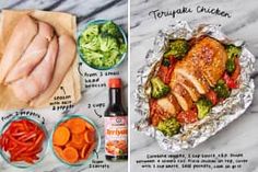 the ingredients to make this chicken and broccoli dish are shown