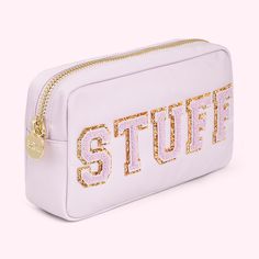 "Stuff" Small Pouch | Stoney Clover Lane Preppy Pouches, Stoney Clover Pouch Ideas, Preppy Pouch, Clover Makeup, Charger Bag, Receipt Organization, Stoney Clover Lane, Stoney Clover, Mini Makeup