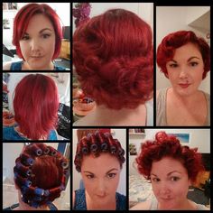 Vintage Updos, Vintage Hairstyle, Wet Set, 1940s Style, Rockabilly Style