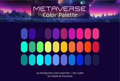 the color palette for metaverse