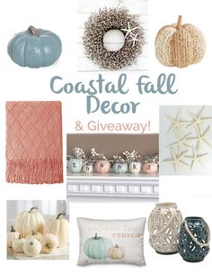 coastal fall decor and giveaway