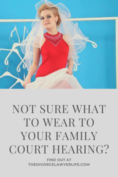 a woman in a red dress with a veil on her head and the caption not sure what to wear to your family court hearding?