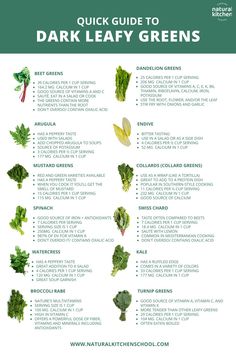 the quick guide to dark leafy greens