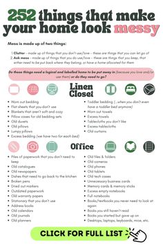 List of things to Declutter Home Organization List, Declutter List, Keep A Clean House, Decluttering List, Life Organization Binder, Decluttering Checklist, Things To Declutter, Declutter Checklist, Decluttering Inspiration