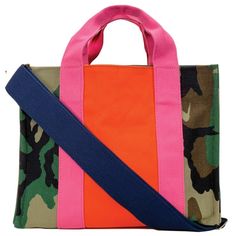 Playful Multicolor Outdoor Bag, Multicolor Cotton Bag With Pockets, Multicolor Color Block Shopping Bag, Camo Bags, Multicolor On-the-go Tote Canvas Bag, Bright Bag, Multicolor On-the-go Bag With Zipper Pocket, Diy Bag Designs