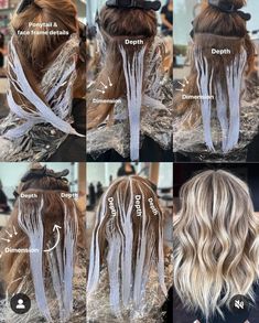 Hair Colour Ideas For Wavy Hair, Darkening Balayage Hair, Hair Color Transformation Before And After, Comb In Highlights Diy, Full Highlight Placement Diagram, How To Do A Shadow Root At Home, Highlight Patterns For Hair, Diy Shadow Root Hair, Highlight Foil Placement