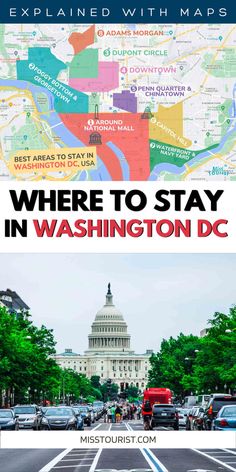 Where to Stay in Washington DC – 8 TOP Areas (+Hotels!) Dupont Circle Washington Dc, Washington Dc Hotels, Washington Travel, Dc Travel