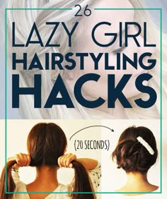 26 Lazy Girl Hairstyling Hacks - These time-saving tips are basically your hairway to heaven. Lazy Girl, School Looks, Hair Skin, Hair Day, Pretty Hairstyles