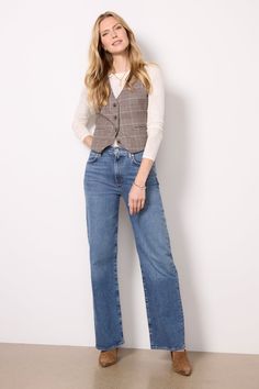 Harper Relaxed Straight Farmhouse Meets Boho, Clothes Capsule Wardrobe, Inside Out Style, Fashion 101, Denim Branding, Autumn Outfits, Work Style, Night Wear, Fall Shopping