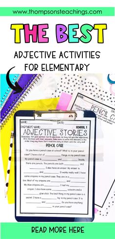 the best interactive activities for elementary students to practice reading and writing with their teacher's help