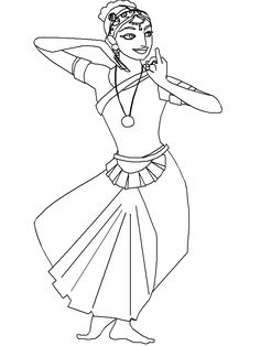 India Bharatanatyam Countries Coloring Pages Dance Coloring Pages, Kathak Dance, Fabric Painting Techniques, Dry Coconut, Figure Sketching, Indian Dance