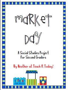 a poster with the words market day on it