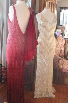 1920s Formal Dresses, Little Women Dresses, Gatsby Gown, Fringe Gown, Flapper Wedding, 1920s Wedding Dress, Ballroom Gowns, 1920s Outfits, Vegas Dresses