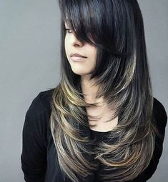 44 Trendy Long Layered Hairstyles 2019 (Best Haircut For Women) Long Layered Bob Hairstyles, Haircuts For Long Hair With Layers, Long Layered Haircuts, Girl Haircuts, Long Bob Hairstyles, Long Hair With Bangs, Haircuts For Long Hair, Long Hair Girl