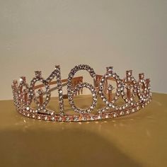 This Is A Sweet 16 Tiara, Rose Gold! New And Never Used Sweet 16 Crowns, Sweet 16 Tiara, Sweet 16, Tiara, Womens Hairstyles, Crown, Rose Gold, Womens Sizes, Hair Styles