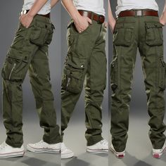 Long Overalls, Overalls Casual, Pants Outfit Men, Combat Trousers, Camo Men, Mens Work Pants, Pants Pocket, Military Pants, Men With Street Style