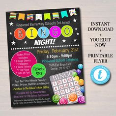 this is an image of a flyer for a night at the park with games and prizes