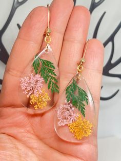 Flowers earrings/epoxy handmade/excellent gift for her Epoxy Flowers, Epoxy Earrings, Flowers Earrings, Wing Necklace, Latvia, Flower Earrings, Jewelry Earrings Dangle, Etsy Earrings, Gift For Her