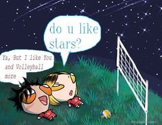 a cartoon character laying on the ground next to a soccer goal with a thought bubble above it that says do u like stars?